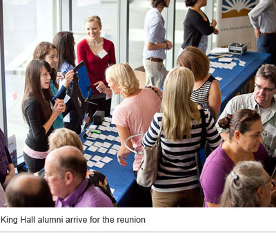 King Hall Alumni arrive for the Reunion