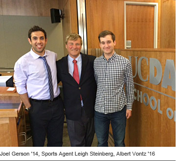 Joel Gerson 14, Sports Agent Leigh Steinberg, Albert Vontz 16Joel Gerson 14, Sports Agent Leigh Steinberg, Albert Vontz 16