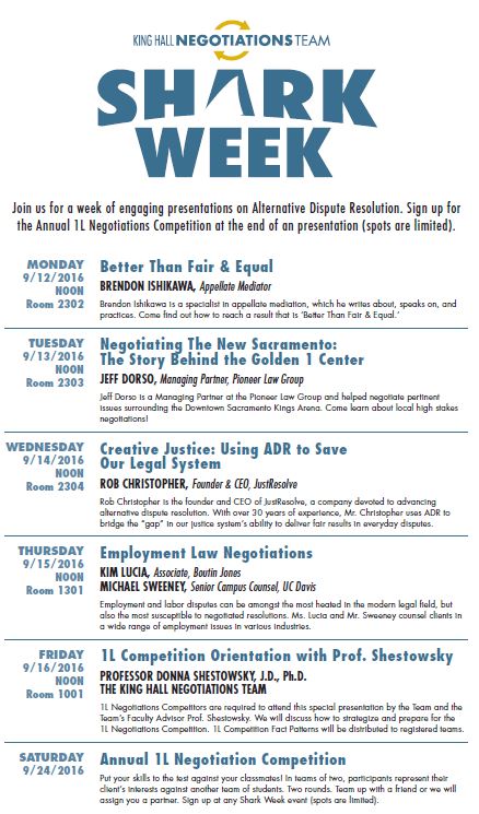Shark Week 2016 flyer