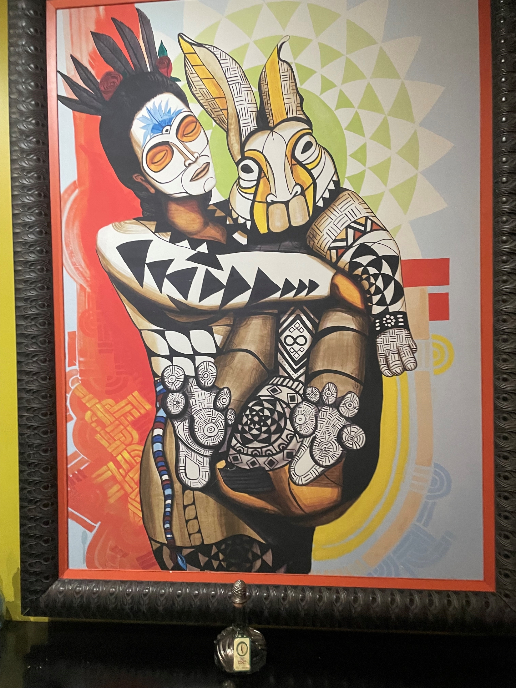 Close-up of Mexican art.