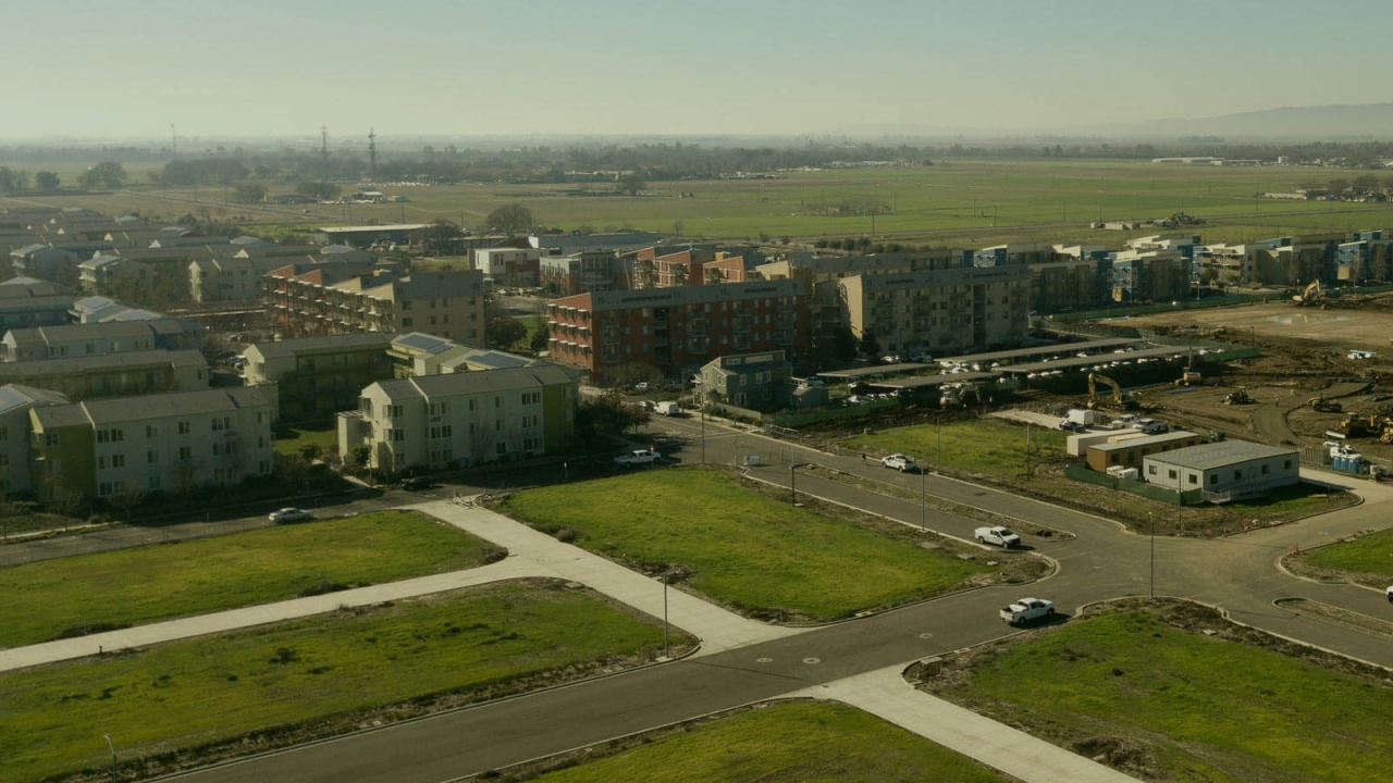 Drone view of the UC Davis Campus